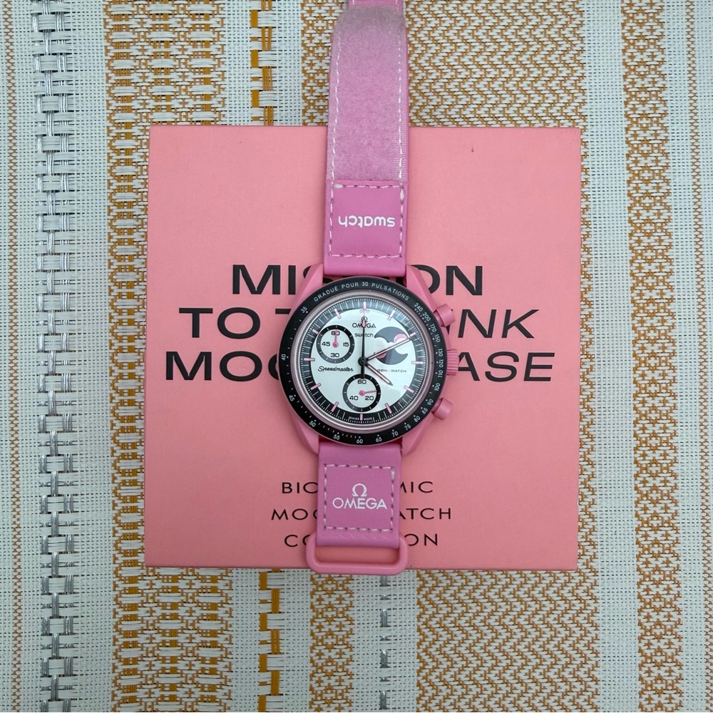 Swatch x Omega MoonSwatch Moonphase Mission: Pink Moon